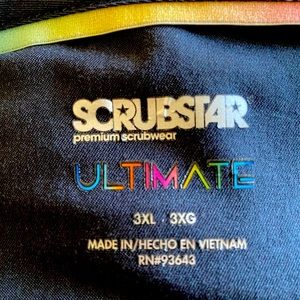 Women’s 3X black scrub set